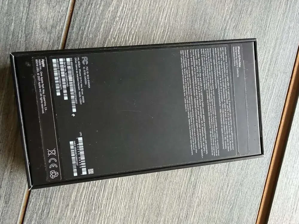 Apple Iphone 13 Pro Max Silver 256GB Empty Box